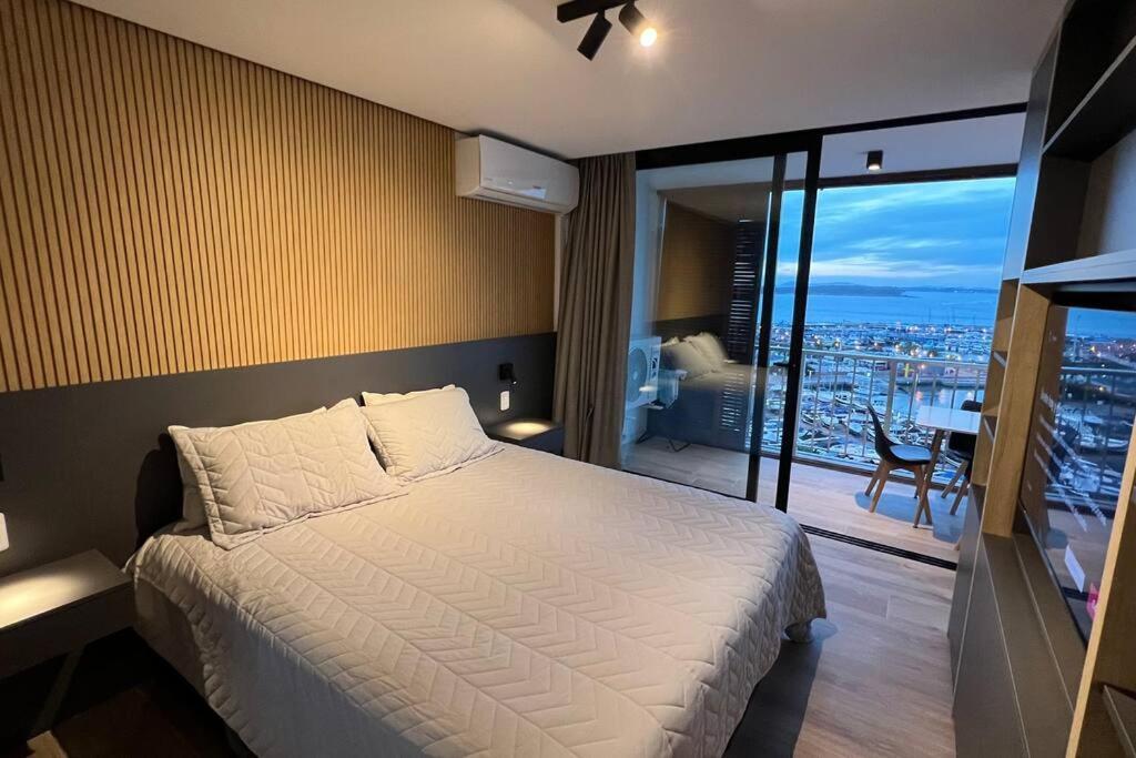 شقة بونتا دل استي  في Apartamento Moderno Con Excelente Vista Al Puerto المظهر الخارجي الصورة